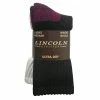 Lincoln Outfitters Women's Cotton Crew Socks 2 Pack - L2/949-B/W - Socks Women's