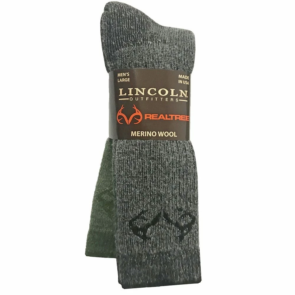 Lincoln Outfitters Men's Merino Wool Blend Boot Sock 2 Pack Black Large - RT/L2/822-BLK/GRN - Socks 1 Lincoln Outfitters Men's Merino Wool Blend Boot Sock 2 Pack Black Large - RT/L2/822-BLK/GRN - Socks