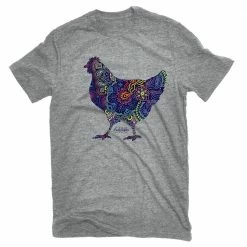 Lincoln Outfitters Ladies Paisley Chicken Short Sleeve T-Shirt - LO-L177 - T-Shirts