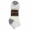 Lincoln Outfitters Men's Cotton No-Show Sock 3 Pack Large White - L3-950-W-L - Socks
