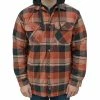 Lincoln Outfitters Men's Hooded Shirt Jacket Russet Red - LOHJ-A0417 - Jackets
