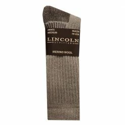Lincoln Outfitters Men's Deluxe Merino Wool Sock Brown - L72273-BRN - Socks