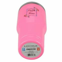 Lincoln Outfitters "Faith Over Fear" 30 oz. Religious Tumbler, Pink - 89-635-0204 - Tumblers -LINCOLN OUTFITTERS Store 3e077cb52414a55d4025991f91033a781b438ed8 32631058 4