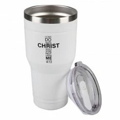 Lincoln Outfitters "All Things Through Christ" 30 oz. Religious Tumbler, White - 89-645-0204 - Tumblers -LINCOLN OUTFITTERS Store 6942b52d8069dcc73aa1e10baedce3b2599453b3 32631068 3
