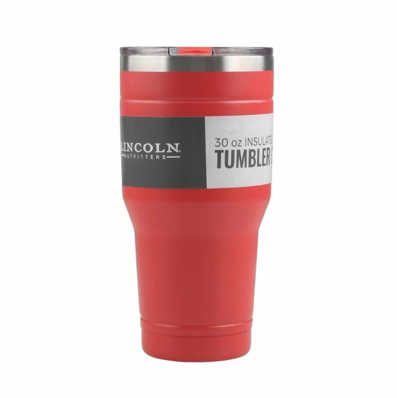 Lincoln Outfitters 30oz. Stainless Steel Coral Tumbler 30LO2345 - Camp Kitchen 2 Lincoln Outfitters 30oz. Stainless Steel Coral Tumbler 30LO2345 - Camp Kitchen - Image 2