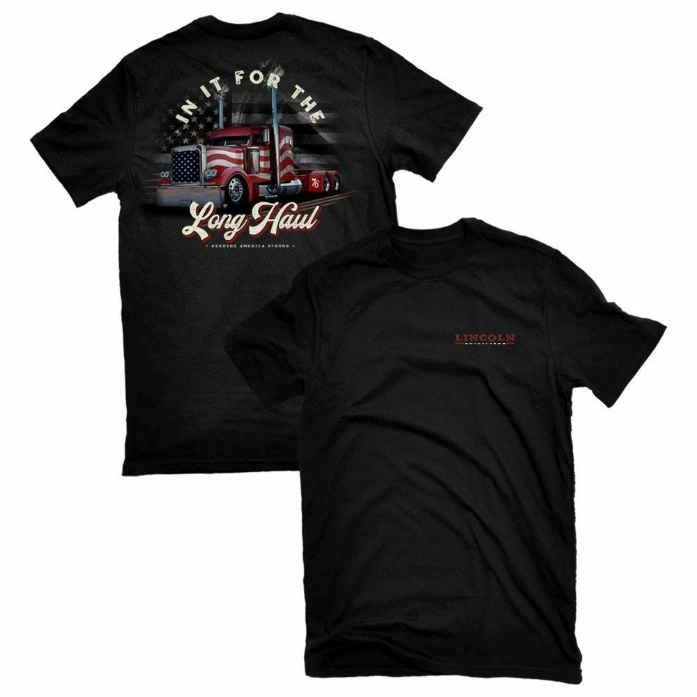 Lincoln Outfitters Men's Tractor Trailer Short Sleeve T-Shirt - LO-111-BLK - T-Shirts 1 Lincoln Outfitters Men's Tractor Trailer Short Sleeve T-Shirt - LO-111-BLK - T-Shirts