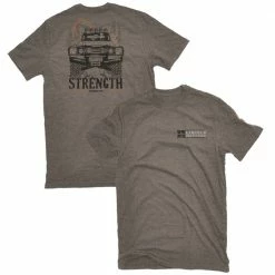 Lincoln Outfitters Men's Short Sleeve Strength 4X4 T-Shirt Walnut Dark Heather - LO-135 - T-Shirts