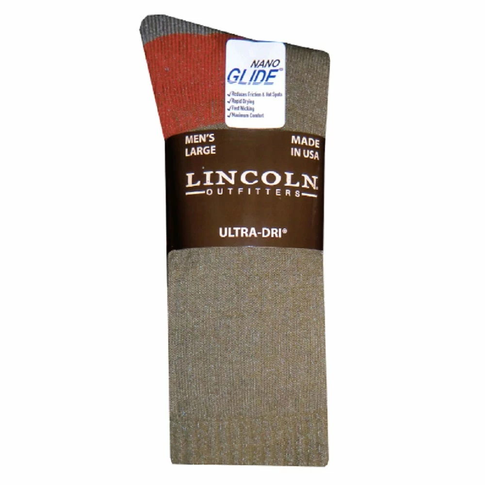 Lincoln Outfitters Men's Mid-Weight Crew Sock 2 Pack Taupe - L2/72466-T-L - Socks 1 Lincoln Outfitters Men's Mid-Weight Crew Sock 2 Pack Taupe - L2/72466-T-L - Socks