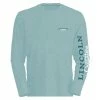 Lincoln Outfitters Ladie's Long Sleeve Logo Shirt, Aquifer Light Heather - LO-LLS708-ALB - Long Sleeve Shirts Women's
