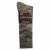 Lincoln Outfitters Men's Camo Merino Wool Sock Green - L9063-CGR - Socks