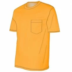 Lincoln Outfitters Men's Heavyweight Pocket T-Shirt - LOPK-01-ORG