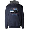 LO Youth Boy's Growing Up Country Polyester Long Sleeve Hoodie Navy - LOYPH-08 - Hooded Sweatshirt Kid's