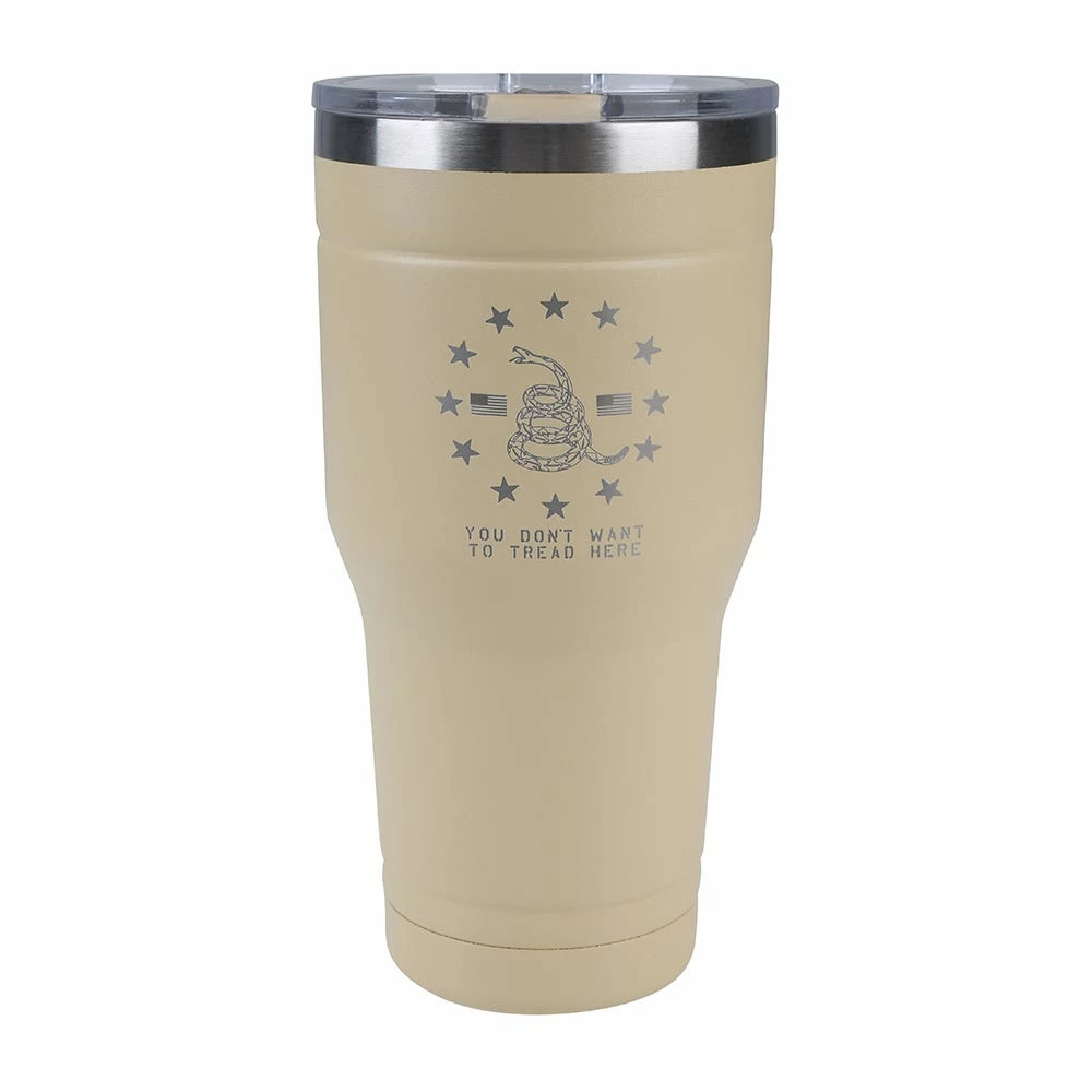 Lincoln Outfitters 30oz Tumbler Tan Don't Tread On Me - 32631046 - Tumblers 1 Lincoln Outfitters 30oz Tumbler Tan Don't Tread On Me - 32631046 - Tumblers