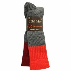 Lincoln Outfitters Men's Tall Merino Wool Blend Sock 2 Pack Grey Large - RT/L2/9807-GRY/OR - Socks