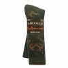 Lincoln Outfitters Men's Camo Merino Wool Blend Sock 2 Pack Camo Green Large - RT/L2/772-822C-CGR - Socks