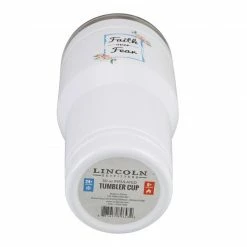 Lincoln Outfitters "Faith Over Fear" 30 oz. Religious Tumbler, White - 89-643-0204 - Tumblers -LINCOLN OUTFITTERS Store d6f77873b9e97b89dd4b918602959fadeeae8415 32631066 4