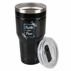 Lincoln Outfitters "Faith Over Fear" 30 oz. Religious Tumbler, Black - 89-631-0204 - Tumblers -LINCOLN OUTFITTERS Store ecd9e88d91543e4537744a2515cb69b7d7d527c8 32631054 3