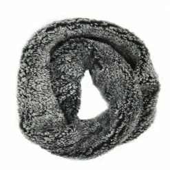 Lincoln Outfitters Women's Frosted Sherpa Eternity Scarf Black - P22977-BLK - Women's Eternity Scarfs