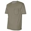 Lincoln Outfitters Men's Heavyweight Relaxed Fit Short Sleeve Pocket Tee Cobblestone - LOPK-01R-CBS - Pocket T-Shirt